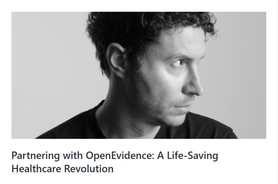 对话式医疗AI OpenEvidence希望成为药械广告新模式，估值超 10 亿美元获红杉 7500 万美元融资